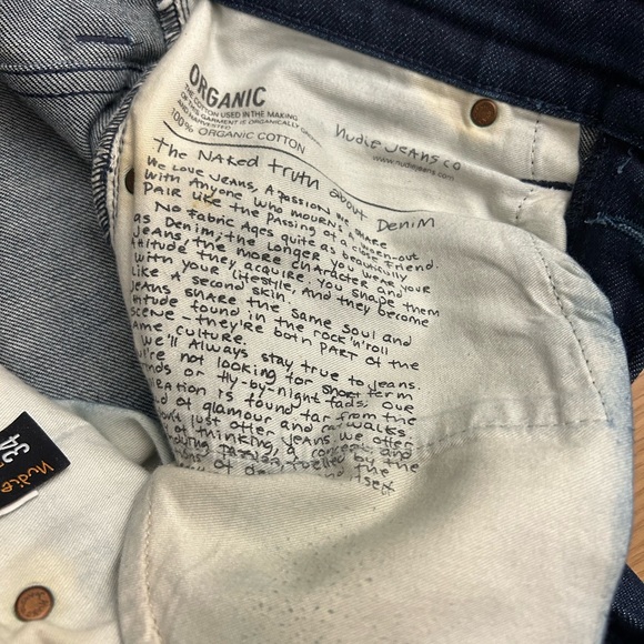 Nudie Jeans 30x34 slim straight blue - Picture 2 of 6